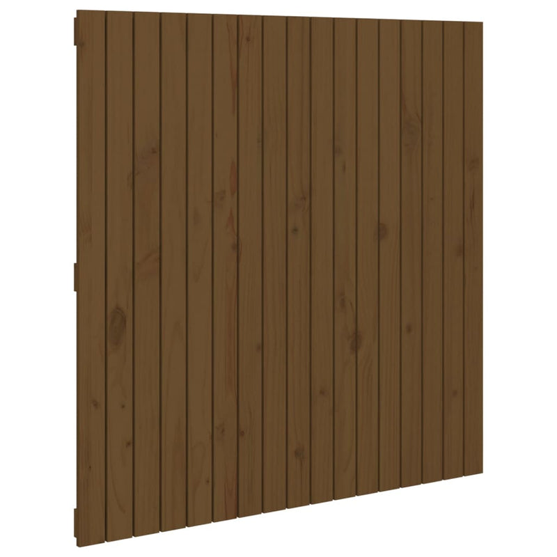 vidaXL mézbarna tömör fenyőfa fali fejtámla 108 x 3 x 110 cm