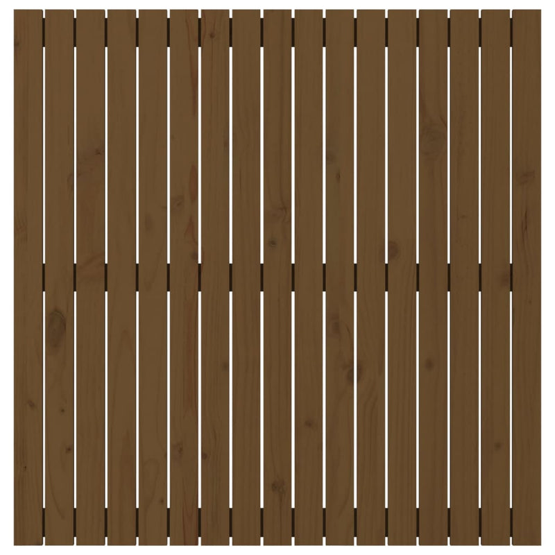 vidaXL mézbarna tömör fenyőfa fali fejtámla 108 x 3 x 110 cm