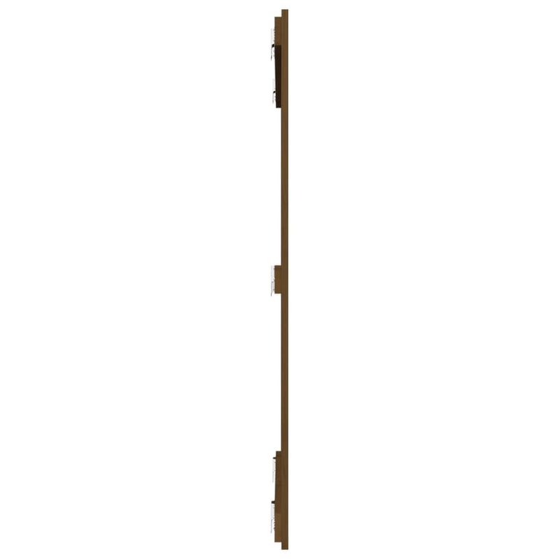 vidaXL mézbarna tömör fenyőfa fali fejtámla 108 x 3 x 110 cm