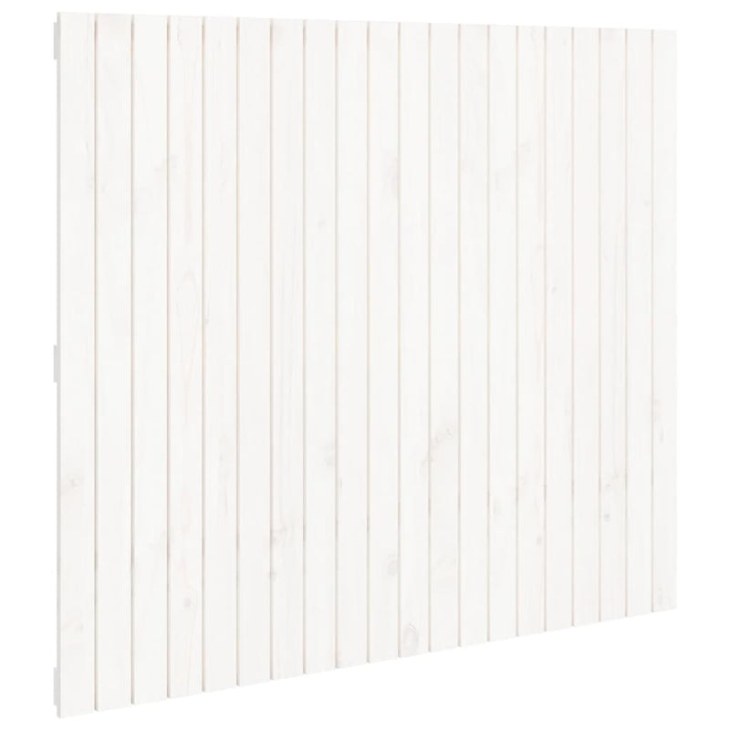 vidaXL fehér tömör fenyőfa fali fejtámla 127,5x3x110 cm