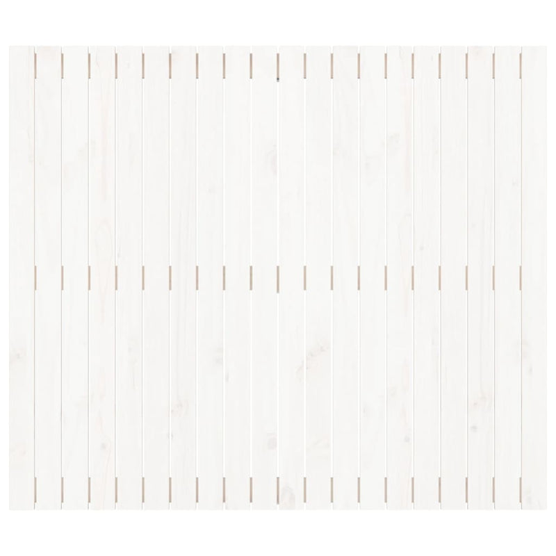 vidaXL fehér tömör fenyőfa fali fejtámla 127,5x3x110 cm