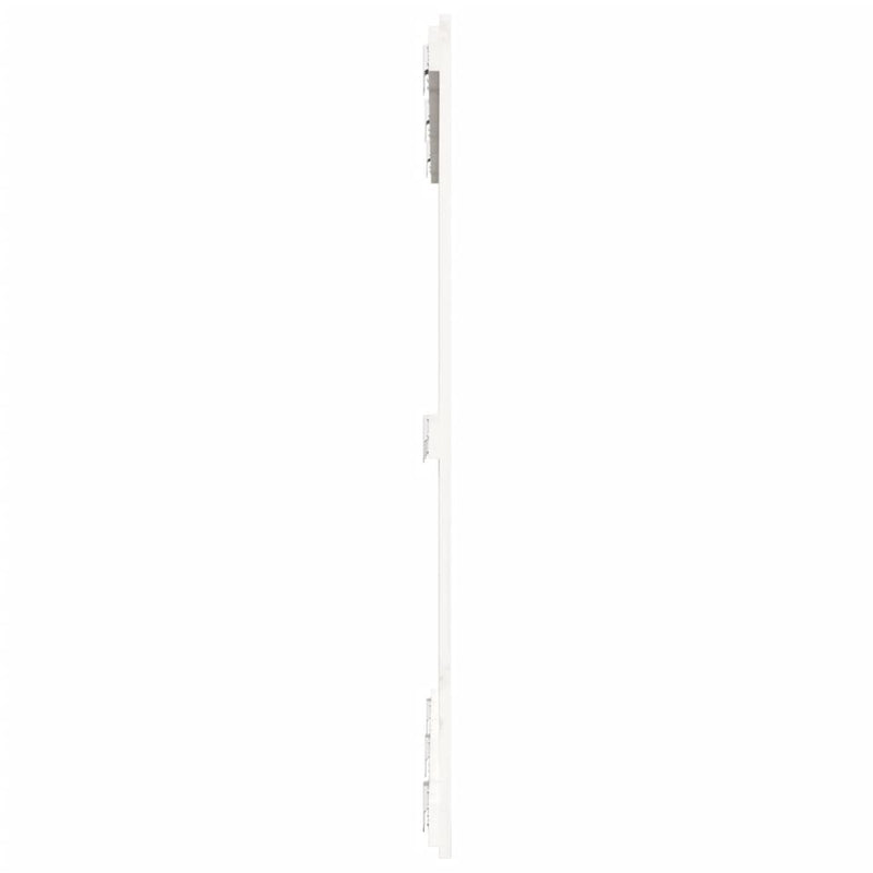 vidaXL fehér tömör fenyőfa fali fejtámla 127,5x3x110 cm