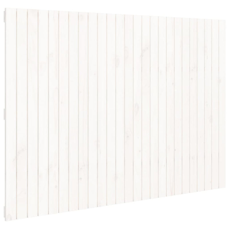 vidaXL fehér tömör fenyőfa fali fejtámla 159,5x3x110 cm