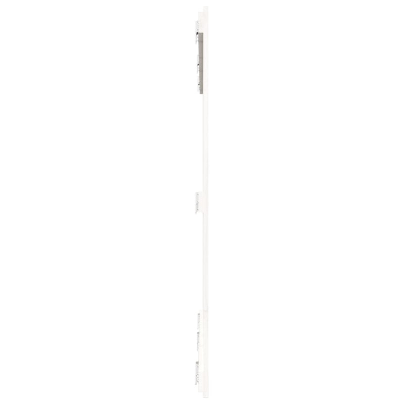 vidaXL fehér tömör fenyőfa fali fejtámla 159,5x3x110 cm