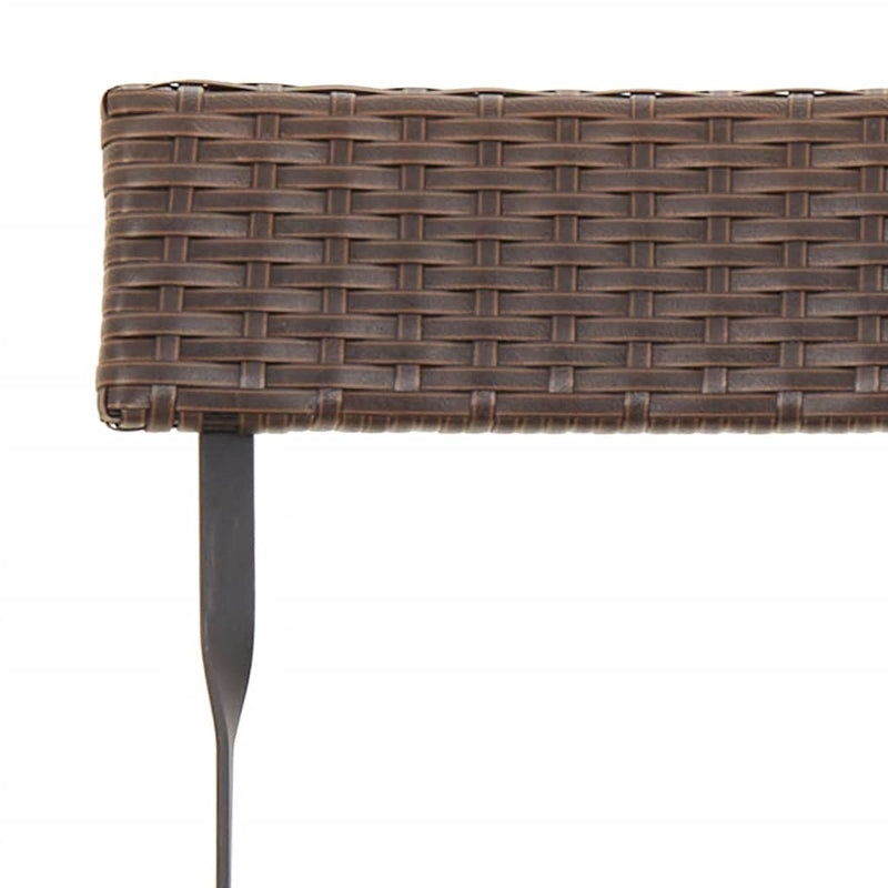vidaXL 2 db barna polyrattan összecsukható bisztrószék