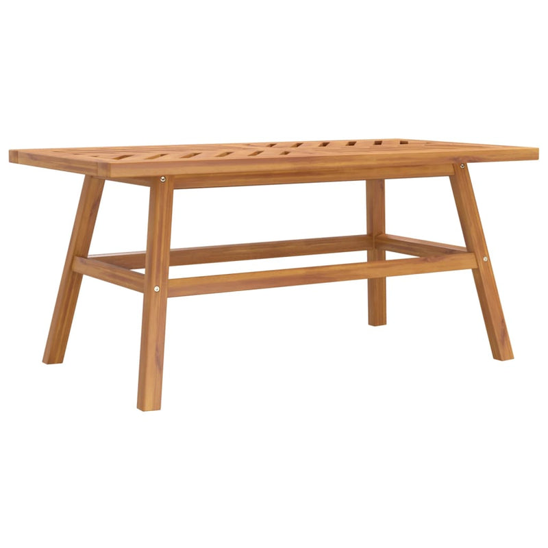 vidaXL tömör akácfa dohányzóasztal 100 x 50 x 45 cm