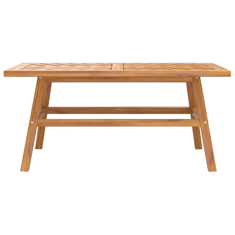 vidaXL tömör akácfa dohányzóasztal 100 x 50 x 45 cm