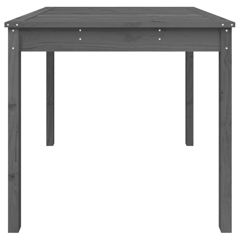 vidaXL szürke tömör fenyőfa kerti asztal 82,5 x 82,5 x 76 cm