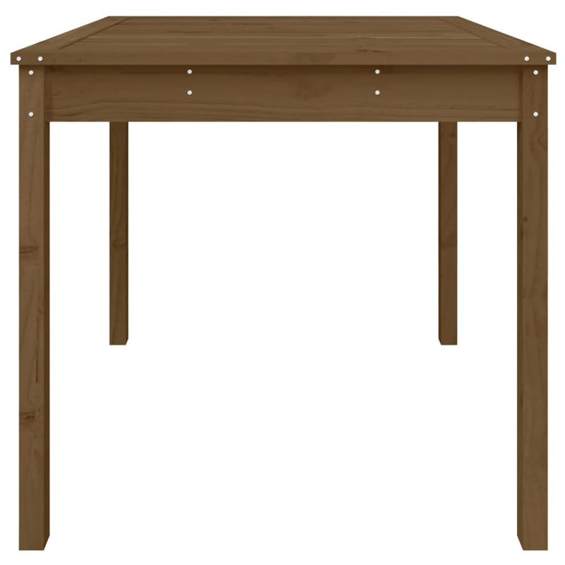 vidaXL mézbarna tömör fenyőfa kerti asztal 82,5 x 82,5 x 76 cm