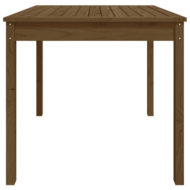 vidaXL mézbarna tömör fenyőfa kerti asztal 82,5 x 82,5 x 76 cm