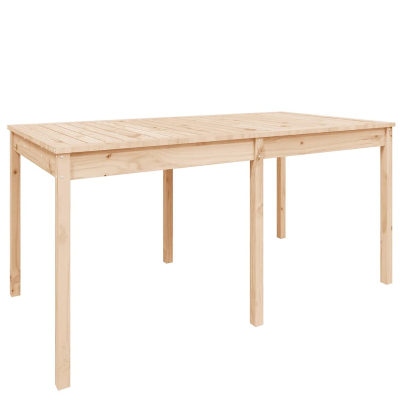 vidaXL tömör fenyőfa kerti asztal 159,5 x 82,5 x 76 cm