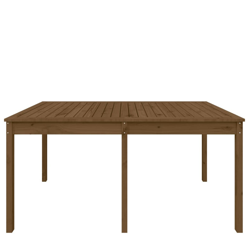 vidaXL mézbarna tömör fenyőfa kerti asztal 159,5 x 82,5 x 76 cm