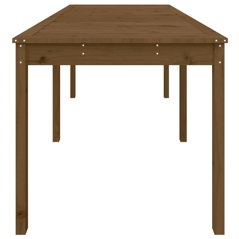 vidaXL mézbarna tömör fenyőfa kerti asztal 159,5 x 82,5 x 76 cm