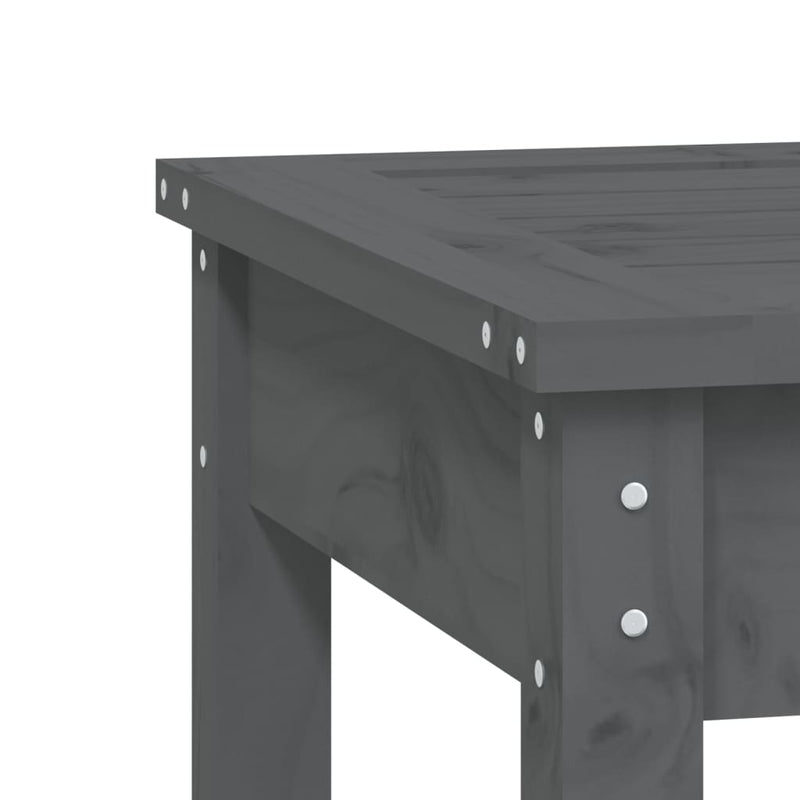 vidaXL szürke tömör fenyőfa kerti pad 109x44x45 cm