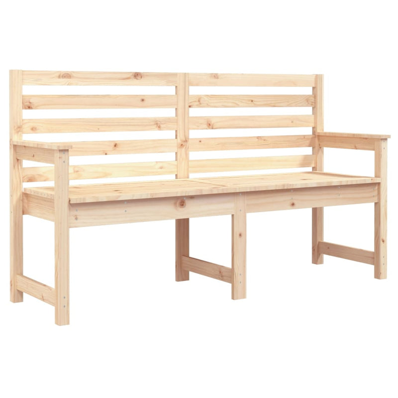 vidaXL tömör fenyőfa kerti pad 159,5x48x91,5 cm