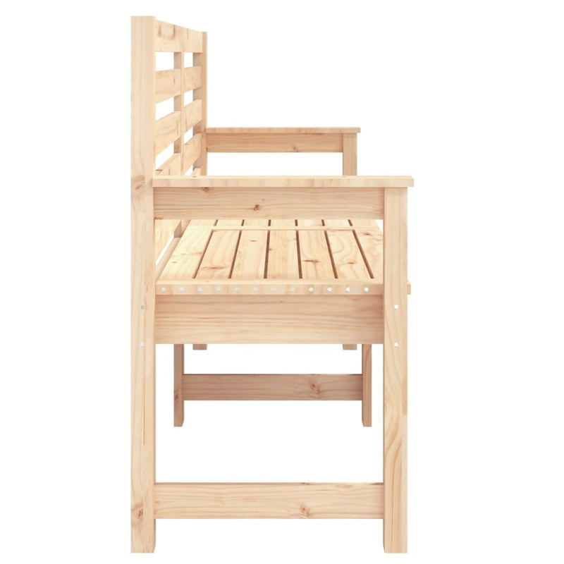 vidaXL tömör fenyőfa kerti pad 159,5x48x91,5 cm