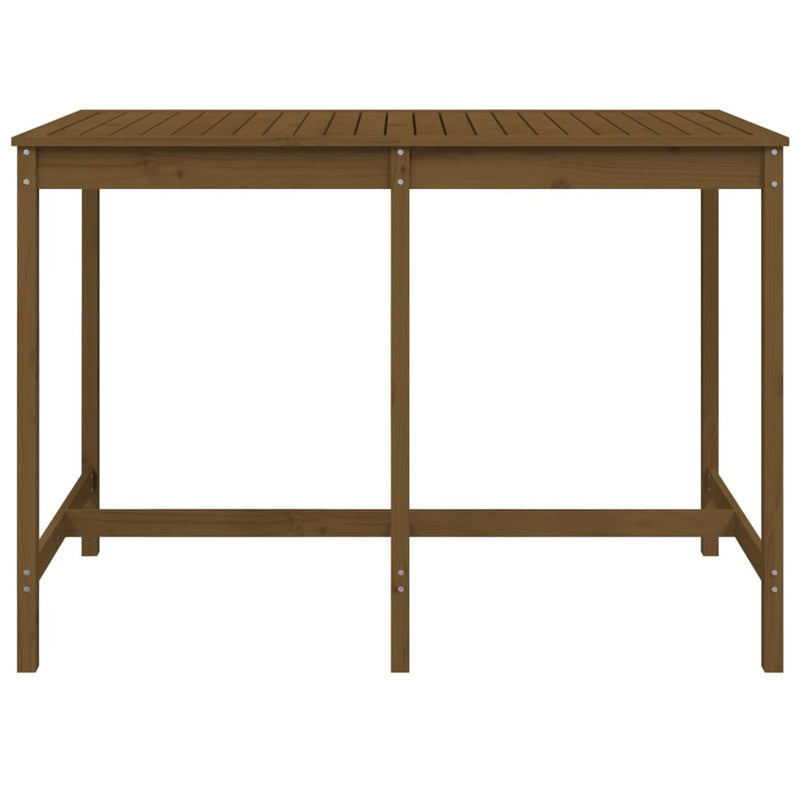 vidaXL mézbarna tömör fenyőfa kerti asztal 159,5 x 82,5 x 110 cm