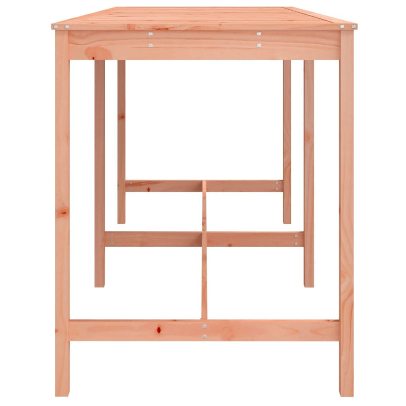 vidaXL tömör duglászfenyő kerti asztal 203,5x90x110 cm