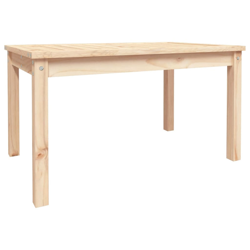 vidaXL tömör fenyőfa kerti asztal 82,5 x 50,5 x 45 cm