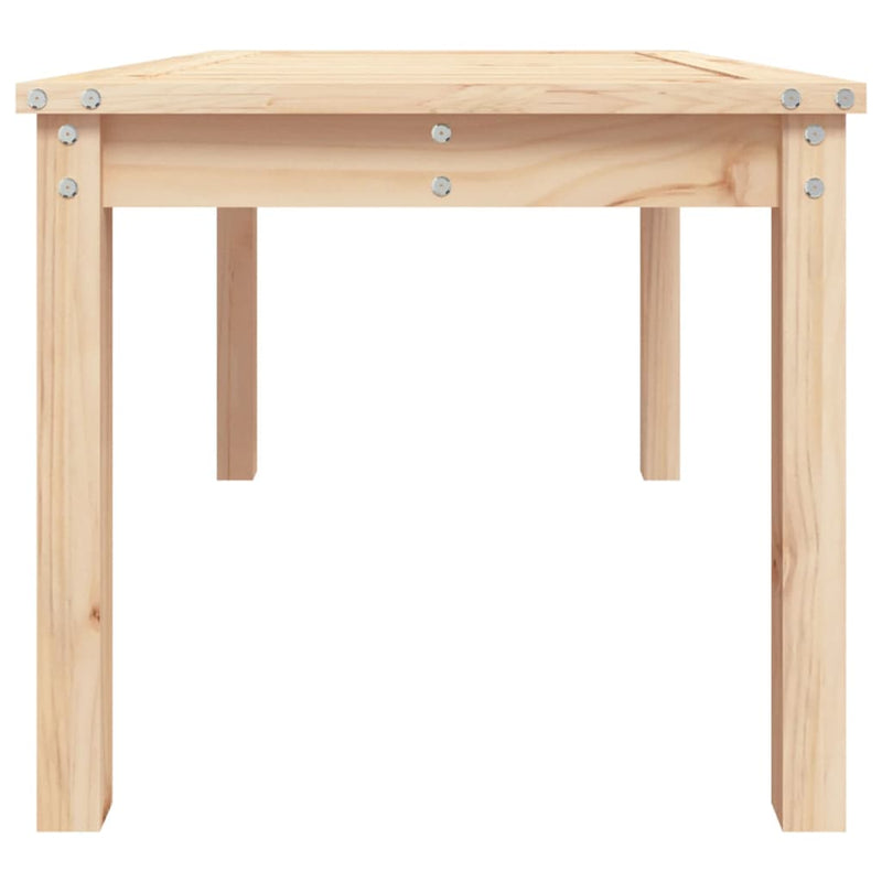 vidaXL tömör fenyőfa kerti asztal 82,5 x 50,5 x 45 cm