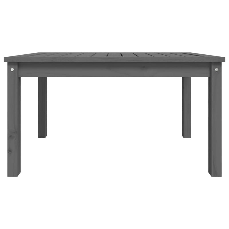vidaXL szürke tömör fenyőfa kerti asztal 82,5x50,5x45 cm
