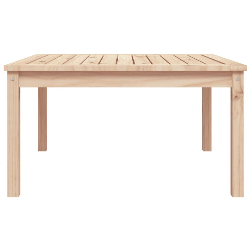 vidaXL tömör fenyőfa kerti asztal 82,5x82,5x45 cm