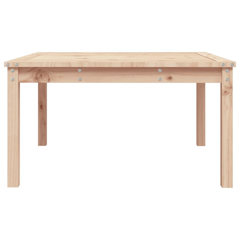 vidaXL tömör fenyőfa kerti asztal 82,5x82,5x45 cm