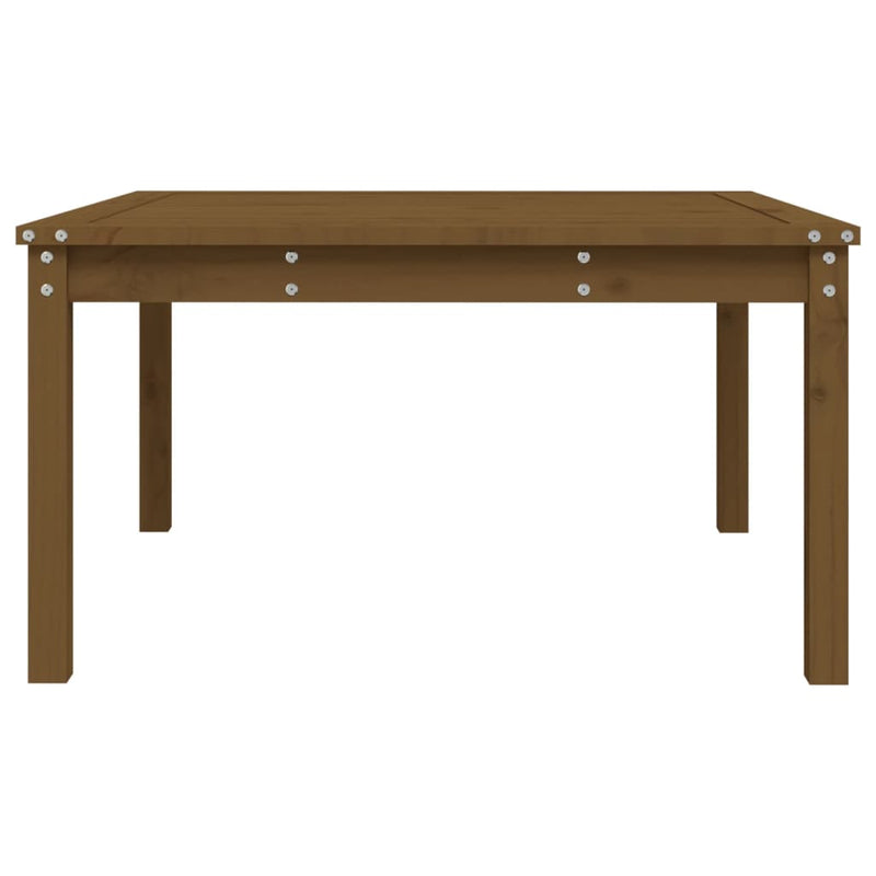 vidaXL mézbarna tömör fenyőfa kerti asztal 82,5x82,5x45 cm
