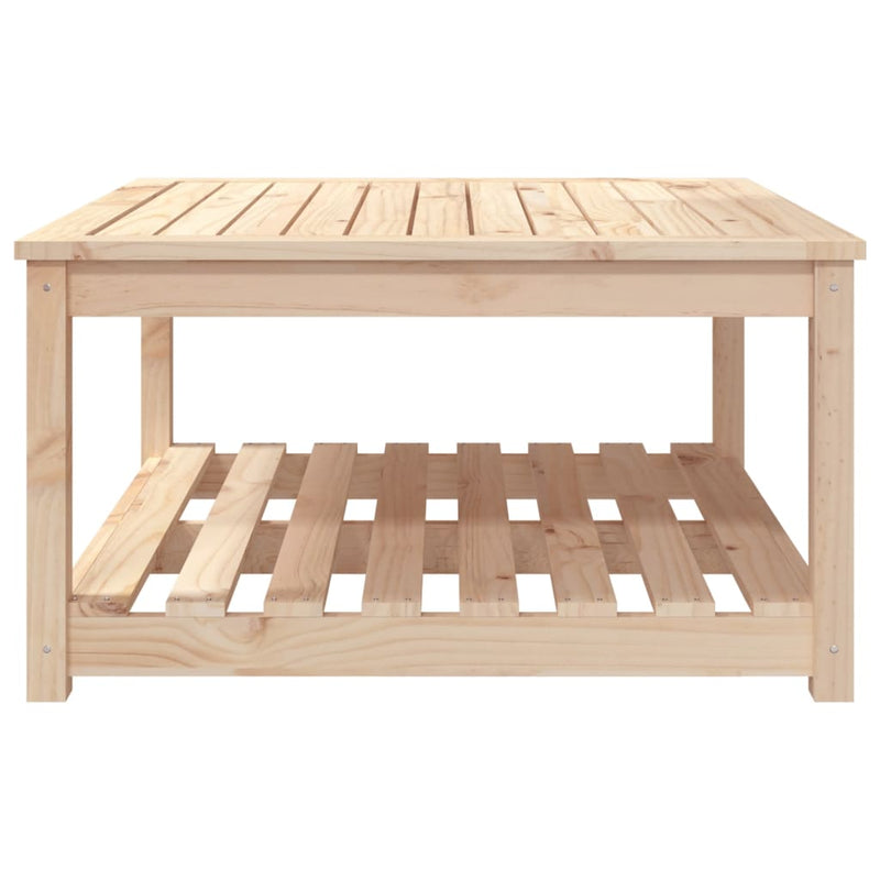 vidaXL tömör fenyőfa kerti asztal 82,5x82,5x45 cm