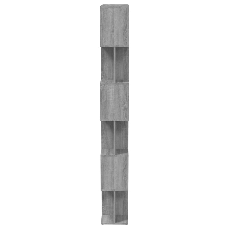 vidaXL szürke sonoma színű fa könyvszekrény/térelválasztó 80x24x192 cm