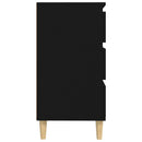 vidaXL fekete szerelt fa tálalószekrény 60 x 35 x70 cm