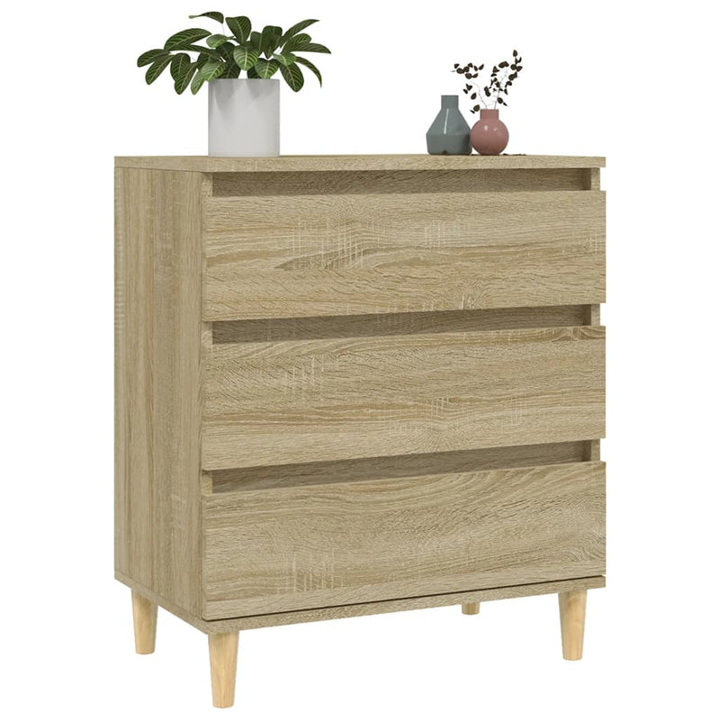 vidaXL sonoma tölgy színű szerelt fa tálalóasztal 60 x 35 x 70 cm
