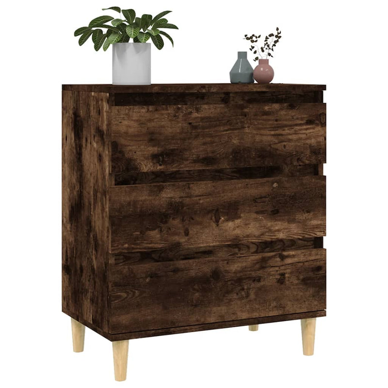 vidaXL füstös tölgy színű szerelt fa tálalószekrény 60 x 35 x 70 cm
