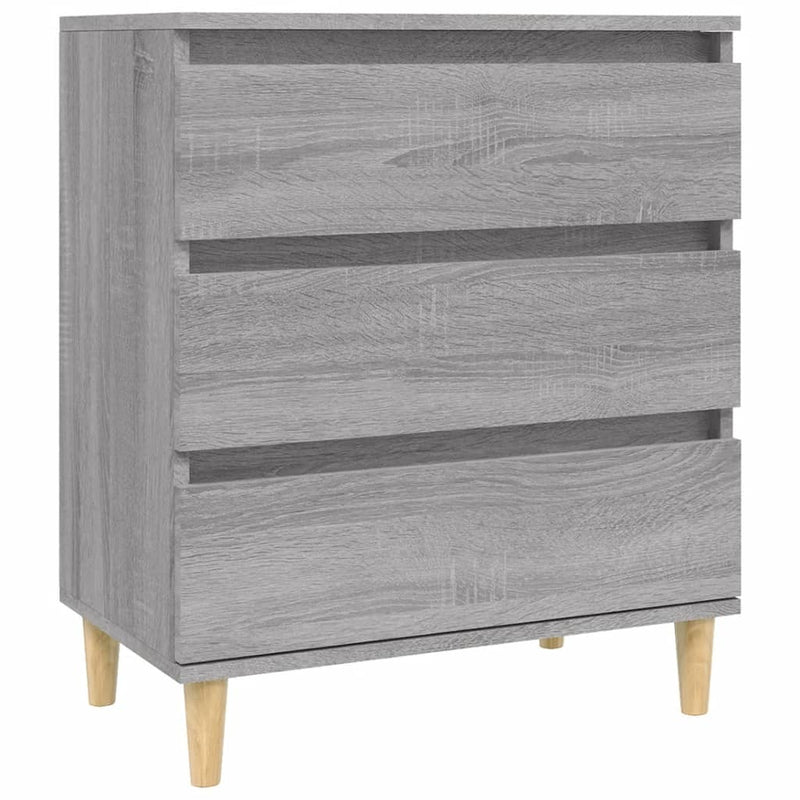 vidaXL szürke sonoma színű szerelt fa tálalószekrény 60 x 35 x 70 cm