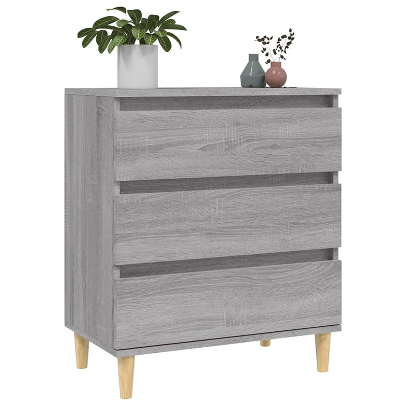 vidaXL szürke sonoma színű szerelt fa tálalószekrény 60 x 35 x 70 cm