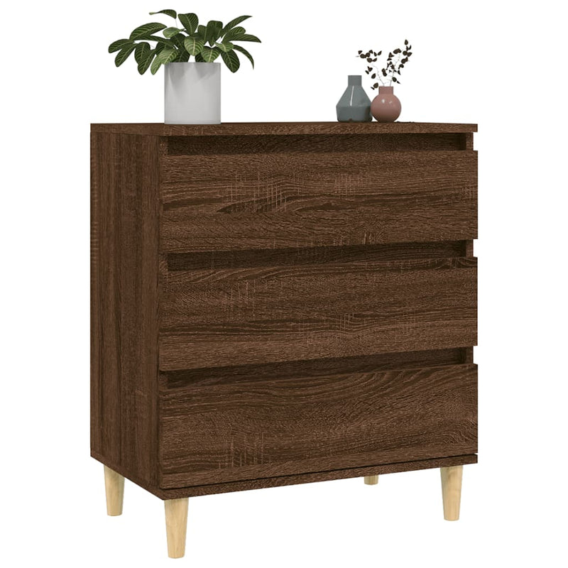 vidaXL barna tölgy színű szerelt fa tálalószekrény 60 x 35 x 70 cm
