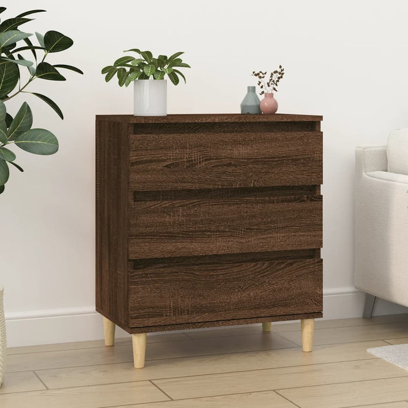 vidaXL barna tölgy színű szerelt fa tálalószekrény 60 x 35 x 70 cm