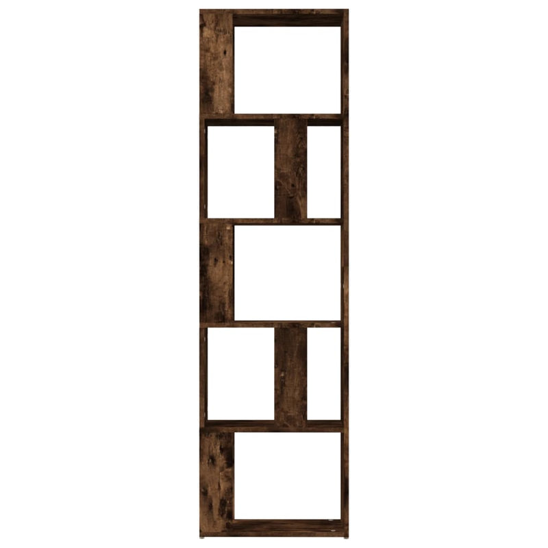 vidaXL füstös tölgy színű szerelt fa könyvszekrény 45 x 24 x 160 cm
