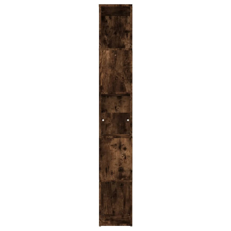 vidaXL füstös tölgy színű szerelt fa könyvszekrény 45 x 24 x 160 cm