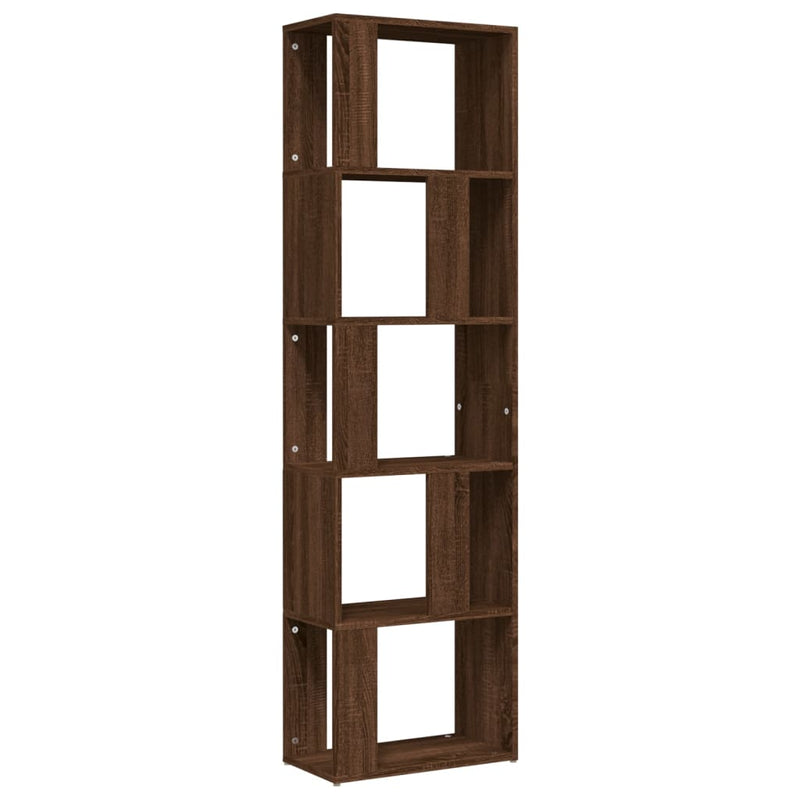 vidaXL barna tölgy színű szerelt fa könyvszekrény 45 x 24 x 160 cm