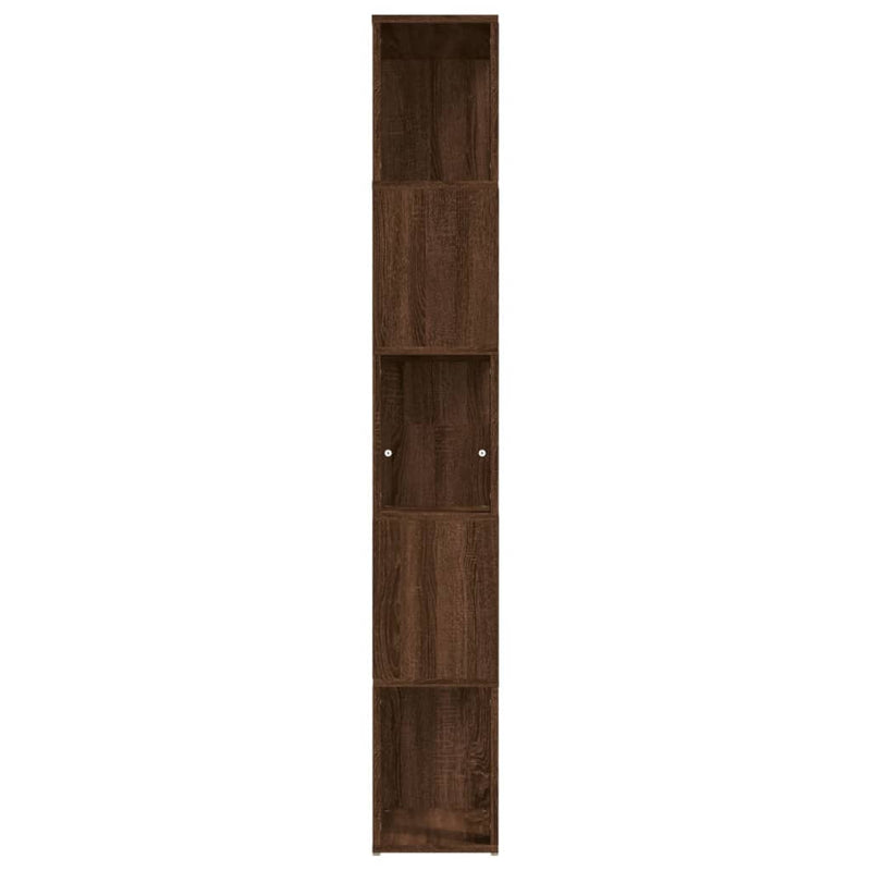vidaXL barna tölgy színű szerelt fa könyvszekrény 45 x 24 x 160 cm