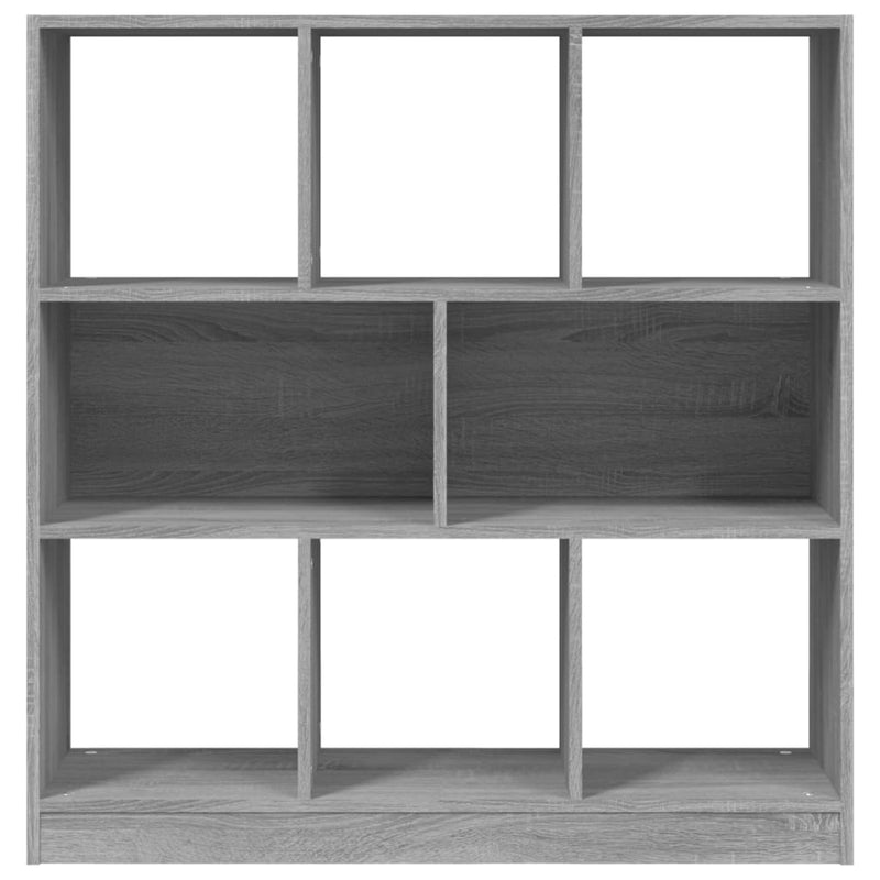 vidaXL szürke sonoma színű szerelt fa könyvszekrény 97,5x29,5x100 cm