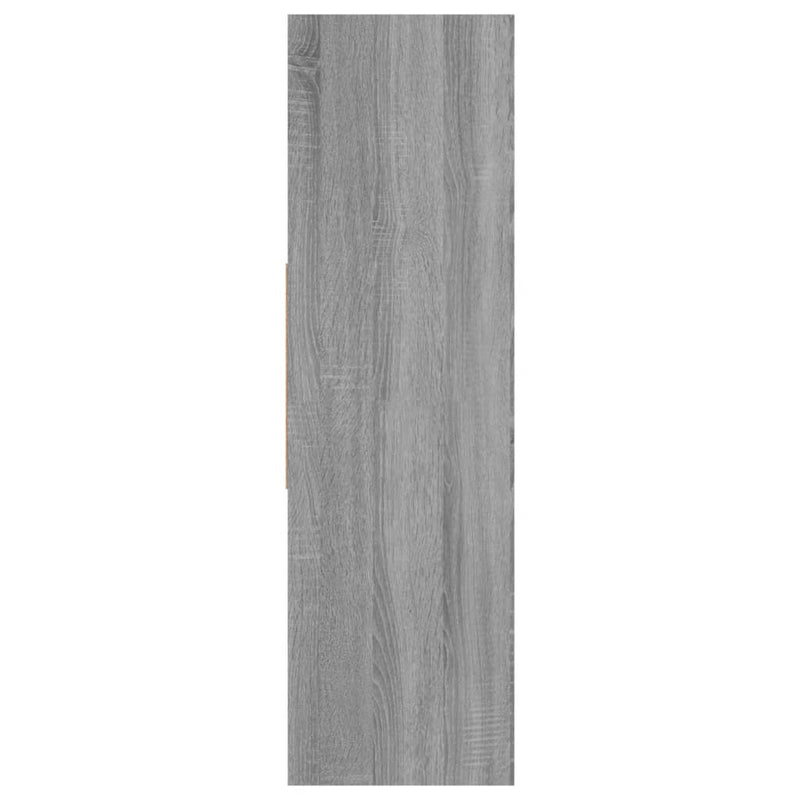 vidaXL szürke sonoma színű szerelt fa könyvszekrény 97,5x29,5x100 cm