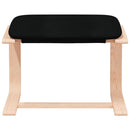 vidaXL fekete szövet pihenőfotel lábtartóval