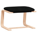 vidaXL fekete szövet pihenőfotel lábtartóval