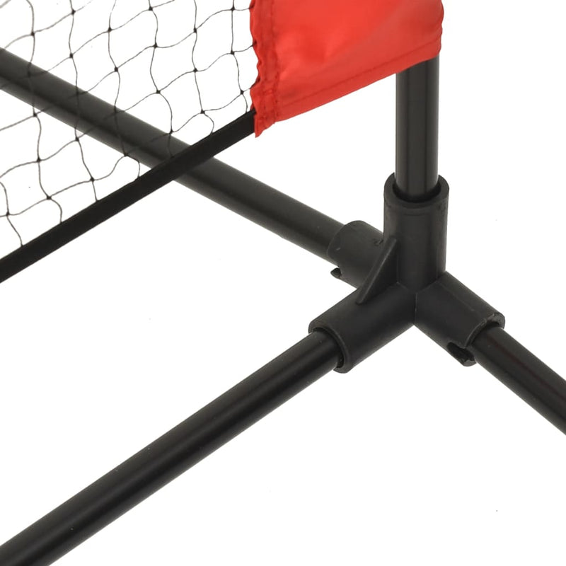 vidaXL fekete és piros poliészter teniszháló 500x100x87 cm