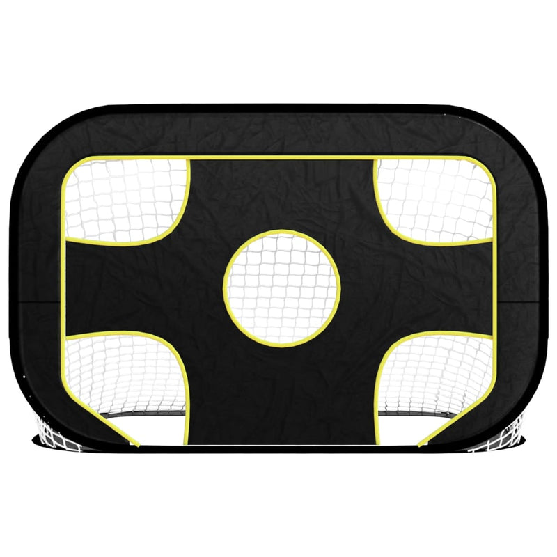 vidaXL poliészter hálós futballkapu céltáblával 120 x 80 x 80 cm