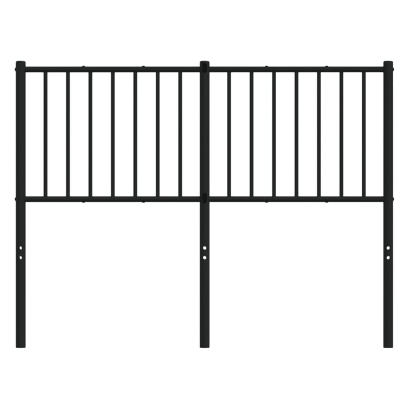 vidaXL fekete fém fejtámla 120 cm
