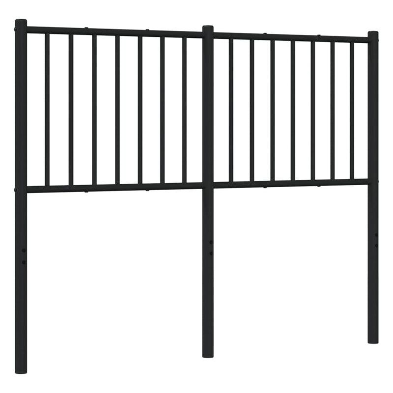 vidaXL fekete fém fejtámla 120 cm