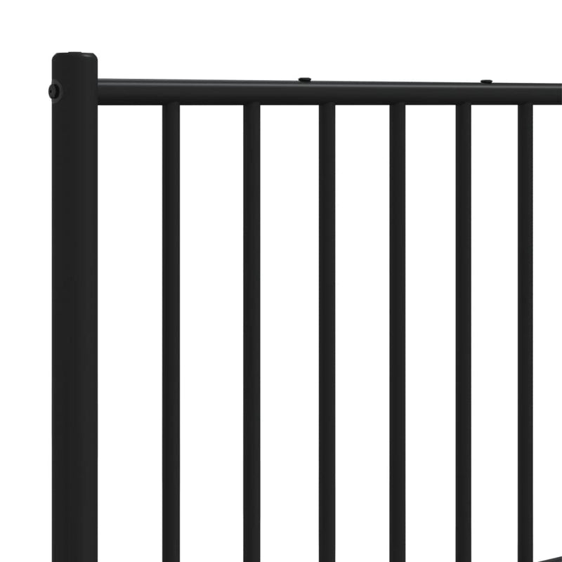 vidaXL fekete fém fejtámla 120 cm